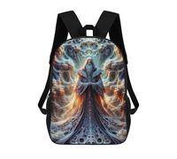 sinyumoney Mochilas Impresas En 3D Para Niños, Mochilas De Moda Y Casual Para Niños, Estudiantes De Primaria Y Colegio., Crónicas de The Fractal, 17"