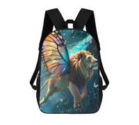 sinyumoney Mochilas Impresas En 3D Para Niños, Mochilas De Moda Y Casual Para Niños, Estudiantes De Primaria Y Colegio., Flying Lion With Wings, 17"