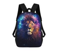 sinyumoney Mochilas Impresas En 3D Para Niños, Mochilas De Moda Y Casual Para Niños, Estudiantes De Primaria Y Colegio., Cosmic Starry Lion, 17"