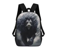 sinyumoney Mochilas Impresas En 3D Para Niños, Mochilas De Moda Y Casual Para Niños, Estudiantes De Primaria Y Colegio., Running Dark Lion, 17"