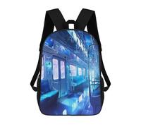 sinyumoney Mochilas Infantiles De 17 Pulgadas Anime Inside The Train Mochila Escolar Impresa En 3D Para Niños Mochilas De Viaje De Moda Para Niños Y Estudiantes
