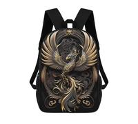 sinyumoney Mochilas Infantiles De 17 Pulgadas Apex Golden Phoenix Mochila Escolar Impresa En 3D Para Niños Mochilas De Viaje De Moda Para Niños Y Estudiantes