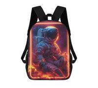 sinyumoney Mochilas Infantiles De 17 Pulgadas Astronaut In Neon Frame Mochila Escolar Impresa En 3D Para Niños Mochilas De Viaje De Moda Para Niños Y Estudiantes