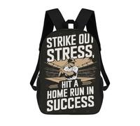 sinyumoney Mochilas Infantiles De 17 Pulgadas Baseball Success Quote Mochila Escolar Impresa En 3D Para Niños Mochilas De Viaje De Moda Para Niños Y Estudiantes