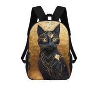 sinyumoney Mochilas Infantiles De 17 Pulgadas Cat Cleopatra Mochila Escolar Impresa En 3D Para Niños Mochilas De Viaje De Moda Para Niños Y Estudiantes