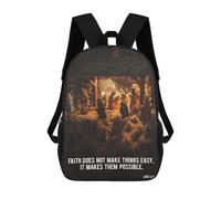 sinyumoney Mochilas Infantiles De 17 Pulgadas Christ Catholic Mochila Escolar Impresa En 3D Para Niños Mochilas De Viaje De Moda Para Niños Y Estudiantes