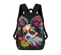 sinyumoney Mochilas Infantiles De 17 Pulgadas Colorful Abstract Dog Art Print-69 Mochila Escolar Impresa En 3D Para Niños Mochilas De Viaje De Moda Para Niños Y Estudiantes