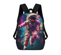 sinyumoney Mochilas Infantiles De 17 Pulgadas Colorful Astronaut Mochila Escolar Impresa En 3D Para Niños Mochilas De Viaje De Moda Para Niños Y Estudiantes