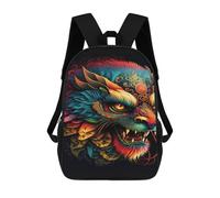sinyumoney Mochilas Infantiles De 17 Pulgadas Colorful Dragon Illustration-1 Mochila Escolar Impresa En 3D Para Niños Mochilas De Viaje De Moda Para Niños Y Estudiantes