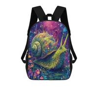 sinyumoney Mochilas Infantiles De 17 Pulgadas Colorful Fantasy Snail Artwork Mochila Escolar Impresa En 3D Para Niños Mochilas De Viaje De Moda Para Niños Y Estudiantes