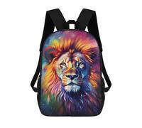 sinyumoney Mochilas Infantiles De 17 Pulgadas Colorful Lion Art Print-31 Mochila Escolar Impresa En 3D Para Niños Mochilas De Viaje De Moda Para Niños Y Estudiantes