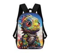 sinyumoney Mochilas Infantiles De 17 Pulgadas Colorful Robot Lizard Toy Mochila Escolar Impresa En 3D Para Niños Mochilas De Viaje De Moda Para Niños Y Estudiantes