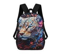 sinyumoney Mochilas Infantiles De 17 Pulgadas Colorful Tiger Art Print-7 Mochila Escolar Impresa En 3D Para Niños Mochilas De Viaje De Moda Para Niños Y Estudiantes