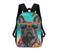 sinyumoney Mochilas Infantiles De 17 Pulgadas Cool Dog on The Beach Mochila Escolar Impresa En 3D Para Niños Mochilas De Viaje De Moda Para Niños Y Estudiantes