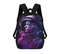 sinyumoney Mochilas Infantiles De 17 Pulgadas Cosmic Astronaut Portrait-1 Mochila Escolar Impresa En 3D Para Niños Mochilas De Viaje De Moda Para Niños Y Estudiantes