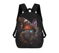 sinyumoney Mochilas Infantiles De 17 Pulgadas Cosmic Butterfly Art Print-1 Mochila Escolar Impresa En 3D Para Niños Mochilas De Viaje De Moda Para Niños Y Estudiantes