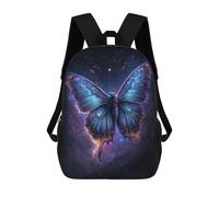 sinyumoney Mochilas Infantiles De 17 Pulgadas Cosmic Butterfly Art Print-8 Mochila Escolar Impresa En 3D Para Niños Mochilas De Viaje De Moda Para Niños Y Estudiantes