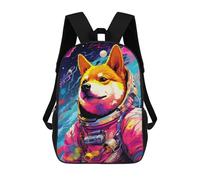 sinyumoney Mochilas Infantiles De 17 Pulgadas Cosmic Canine Explorer-6 Mochila Escolar Impresa En 3D Para Niños Mochilas De Viaje De Moda Para Niños Y Estudiantes