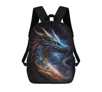 sinyumoney Mochilas Infantiles De 17 Pulgadas Cosmic Dragon Art Print-4 Mochila Escolar Impresa En 3D Para Niños Mochilas De Viaje De Moda Para Niños Y Estudiantes