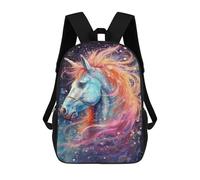 sinyumoney Mochilas Infantiles De 17 Pulgadas Cosmic Fantasy Unicorn Mochila Escolar Impresa En 3D Para Niños Mochilas De Viaje De Moda Para Niños Y Estudiantes