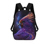 sinyumoney Mochilas Infantiles De 17 Pulgadas Cosmic Feathered Bird Art Print-1 Mochila Escolar Impresa En 3D Para Niños Mochilas De Viaje De Moda Para Niños Y Estudiantes