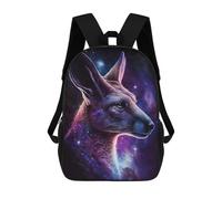 sinyumoney Mochilas Infantiles De 17 Pulgadas Cosmic Kangaroo Portrait-6 Mochila Escolar Impresa En 3D Para Niños Mochilas De Viaje De Moda Para Niños Y Estudiantes