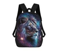 sinyumoney Mochilas Infantiles De 17 Pulgadas Cosmic Lion Art Print-20 Mochila Escolar Impresa En 3D Para Niños Mochilas De Viaje De Moda Para Niños Y Estudiantes