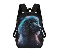 sinyumoney Mochilas Infantiles De 17 Pulgadas Cosmic Poodle Portrait-1 Mochila Escolar Impresa En 3D Para Niños Mochilas De Viaje De Moda Para Niños Y Estudiantes