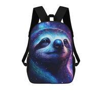 sinyumoney Mochilas Infantiles De 17 Pulgadas Cosmic Sloth Portrait Print-1 Mochila Escolar Impresa En 3D Para Niños Mochilas De Viaje De Moda Para Niños Y Estudiantes