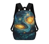 sinyumoney Mochilas Infantiles De 17 Pulgadas Cosmic Swirl Galaxy Mochila Escolar Impresa En 3D Para Niños Mochilas De Viaje De Moda Para Niños Y Estudiantes