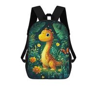 sinyumoney Mochilas Infantiles De 17 Pulgadas Cute Dinosaur in Jungle Mochila Escolar Impresa En 3D Para Niños Mochilas De Viaje De Moda Para Niños Y Estudiantes