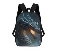 sinyumoney Mochilas Infantiles De 17 Pulgadas Dragon Fire Breath Fantasy Artwork Mochila Escolar Impresa En 3D Para Niños Mochilas De Viaje De Moda Para Niños Y Estudiantes
