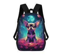 sinyumoney Mochilas Infantiles De 17 Pulgadas Fantasy Chihuahua in Space Mochila Escolar Impresa En 3D Para Niños Mochilas De Viaje De Moda Para Niños Y Estudiantes