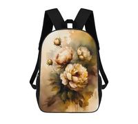 sinyumoney Mochilas Infantiles De 17 Pulgadas Floral Watercolor Painting Print Mochila Escolar Impresa En 3D Para Niños Mochilas De Viaje De Moda Para Niños Y Estudiantes