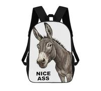 sinyumoney Mochilas Infantiles De 17 Pulgadas Funny Nice Ass Donkey Mochila Escolar Impresa En 3D Para Niños Mochilas De Viaje De Moda Para Niños Y Estudiantes