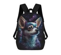 sinyumoney Mochilas Infantiles De 17 Pulgadas Galactic Chihuahua Art Print -5 Mochila Escolar Impresa En 3D Para Niños Mochilas De Viaje De Moda Para Niños Y Estudiantes