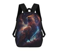 sinyumoney Mochilas Infantiles De 17 Pulgadas Galactic Eagle Art Print Mochila Escolar Impresa En 3D Para Niños Mochilas De Viaje De Moda Para Niños Y Estudiantes
