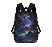 sinyumoney Mochilas Infantiles De 17 Pulgadas Galactic Mountain Landscape -7 Mochila Escolar Impresa En 3D Para Niños Mochilas De Viaje De Moda Para Niños Y Estudiantes