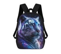 sinyumoney Mochilas Infantiles De 17 Pulgadas Galactic Tiger Portrait -9 Mochila Escolar Impresa En 3D Para Niños Mochilas De Viaje De Moda Para Niños Y Estudiantes