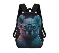 sinyumoney Mochilas Infantiles De 17 Pulgadas Koala with Glasses Art Print-1 Mochila Escolar Impresa En 3D Para Niños Mochilas De Viaje De Moda Para Niños Y Estudiantes