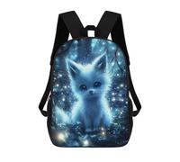 sinyumoney Mochilas Infantiles De 17 Pulgadas Magical Glowing Fox Mochila Escolar Impresa En 3D Para Niños Mochilas De Viaje De Moda Para Niños Y Estudiantes