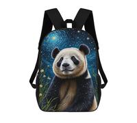 sinyumoney Mochilas Infantiles De 17 Pulgadas Panda Starry Night Mochila Escolar Impresa En 3D Para Niños Mochilas De Viaje De Moda Para Niños Y Estudiantes