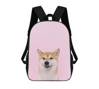 sinyumoney Mochilas Infantiles De 17 Pulgadas Smiling Shiba Inu Mochila Escolar Impresa En 3D Para Niños Mochilas De Viaje De Moda Para Niños Y Estudiantes