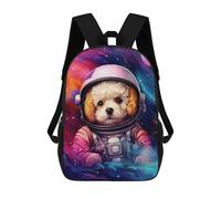 sinyumoney Mochilas Infantiles De 17 Pulgadas Space Pup Adventure -47 Mochila Escolar Impresa En 3D Para Niños Mochilas De Viaje De Moda Para Niños Y Estudiantes