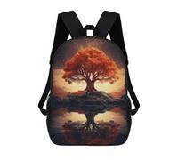 sinyumoney Mochilas Infantiles De 17 Pulgadas The Autumn Tree Of Life Mochila Escolar Impresa En 3D Para Niños Mochilas De Viaje De Moda Para Niños Y Estudiantes