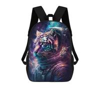 sinyumoney Mochilas Infantiles De 17 Pulgadas Tiger Astronaut Space Suit-4 Mochila Escolar Impresa En 3D Para Niños Mochilas De Viaje De Moda Para Niños Y Estudiantes