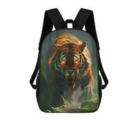 sinyumoney Mochilas Infantiles De 17 Pulgadas Tiger Roaring in Jungle-3 Mochila Escolar Impresa En 3D Para Niños Mochilas De Viaje De Moda Para Niños Y Estudiantes