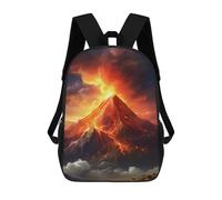 sinyumoney Mochilas Infantiles De 17 Pulgadas Volcano Eruption Scene-5 Mochila Escolar Impresa En 3D Para Niños Mochilas De Viaje De Moda Para Niños Y Estudiantes