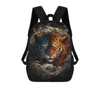sinyumoney Mochilas Infantiles De 17 Pulgadas Yin Yang Tiger Art Print Mochila Escolar Impresa En 3D Para Niños Mochilas De Viaje De Moda Para Niños Y Estudiantes