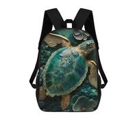 sinyumoney Mochilas Infantiles Impresas En 3D 17inch Abstract Turtle Kintsugi Bolsas Para Libros Para Niños Y Niñas Mochila Escolar Con Bolsillos Grandes Para Niños